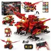 Image de Robot dragon rc 5 en 1 354 pieces avec leds yeux app controle 151498_AAAAL80502_6_DROPFR