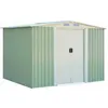 Image de Abri de Jardin en Métal Galvanisé 475m² 2465 x 193 x 1755cm COSTWAY-2 Porte CoulissanteBouche d’Aération Panneaux Pré-coupés