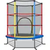 Image de Costway Trampoline De Jardin Pour Enfants Ø165 × 1,60h Cm Avec Filet De Protection