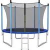 Image de Costway Trampoline Extérieur Ø305cm Echelle,filet De Sécurité,tapis De Saut,tuyau Galvanisé Antirouille