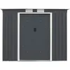 Image de Abri de Jardin Métal 41 m³ -RELAX4LIFE - 237 - 213X130X173CM - Acier Galvanisé - Portes Coulissantes - Cabane de Jardin Extérieur
