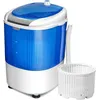 Image de RELAX4LIFE Mini Machine à Laver Semi-automatique avec Essorage & Minuteur Mini Lave-linge Compact Capacité de Lavage 25KG Bleu
