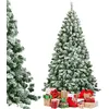 Image de Costway Sapin De Noël Enneigé/arbre De Noël Artificiel 230cm Avec 1346 Branches Aiguilles En Pvc