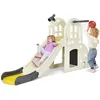 Image de Costway Toboggan 6 En 1 Pour Enfant - Glisse De 140 Cm - Avec Panier De Basket, Escalade, Lancer D'anneaux Et Télescope
