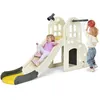 Image de COSTWAY Toboggan pour Enfant 6 en 1 - Glisse de 140 CM 3-8 Ans Toboggan Intérieure & Extérieure Jaune