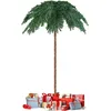 Image de Sapin De Noël Artificiel De 180 Cm, Palmier De Noël Pré-illuminé Avec 250 Lumières Led Blanc Chaud