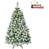 Image de Sapin de Noël Lumineux LED 135cm COSTWAY-200 Lumières Blanc Chaud-400 Rameaux PVC Floqué-Support Métal Pliable-Décoration de Noël