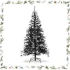 Image de GOPLUS 183CM Sapin d'Halloween Artificiel avec 250 Lampes/Ornements LED791 Embouts de Branches en PVCStructure d'Arbre