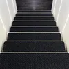 Image de GOPLUS Lot de 15 Marchettes d’Escalier76X20 CMavec Surface Antidérapante Tapis d’Escalier au 4 CouchesGris