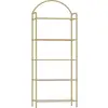 Image de Bibliothèque 5 niveaux, étagère mince pour la chambre, la salle de bain, le bureau à domicile, doré