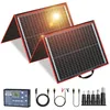 Image de DOKIO 155W Kit Panneau solaire pliable portable monocristallin avec 2 ports USB Pour Plein air
