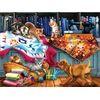 Image de Sunsout Puzzle Tom Wood - Quilting Room Mischief - 1000 Pièces