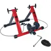 Image de Support d'entraînement pour vélo en rouge à résistance magnétique 6 niveaux de résistance cadre pliable compatible avec vélos à roulettes de 26 à 28 30190