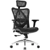 Image de SIHOO Chaise de bureau chaise de bureau ergonomique fauteuil à dossier haut respirant avec accoudoirs 3D et soutien lombaire Noir