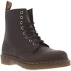 Image de Dr Martens - Bottines En Cuir Marron à Talon Décroché Bas Avec Des Lacets Ronds - Marron 41