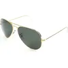 Image de RAY BAN Lunettes de soleil Mixte Modèle RB3025 Aviator - Catégorie 3 - Monture Or - Verres gris verts polarisés