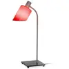 Image de NEMO lampe de table LAMPE DE BUREAU (Rouge - Acier peint gris et verre)