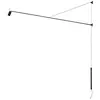 Image de NEMO lampe murale SWAN PLUS (Noir mat - Aluminium)