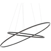 Image de NEMO lampe à suspension ELLISSE DOUBLE (Noir, 2700K - Aluminium)