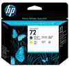 Image de Tête D'impression Hp 72 C9384a Noir Mat Et Jaune 132x28x143 Mm Hp