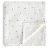 Image de Mushie - Couverture D'emmaillotage En Mousseline Pour Bébé - Naissance 0-3 Mois - Coton Organique - Gigoteuse Pour Bébé - Leaves