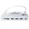 Image de Hub Usb Type C 6 En 1 Satechi St Ucichs Clamp Pour Imac 24 2021 Argent