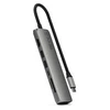 Image de Station D Accueil Pc Portable Satechi Hub Usb C Multiport 7 En 1 Gris Sidéral