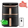 Image de Friteuse sans huile cosori turbo tower pro smart wifi 10.8l double bac 2630w 7 programmes noir KOSP0040EUN