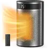 Image de Chauffage D'appoint - Hyper-céramique - 1500 W - Atom 416 - Colonne - Noir