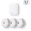 Image de X-sense d¨¦tecteur de fum¨¦e connect¨¦, kit de s¨¦curit¨¦ pour la maison avec sbs50 station de base, conforme ¨¤ la norme en14604, compatible avec l'appli x-sense home security, fs31