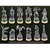 Image de Jeu déchecs - NOBLE COLLECTION - Le Seigneur des Anneaux - 12 pièces - 6 bleus + 6 verts