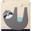 Image de 3 Sprouts Sp3ibxslo Boîte De Rangement Carré Polyester Beige, Noir, Bleu, Gris, Blanc