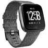 Image de Fitbit Versa - Special Edition - noir - Montre connectÃ©e avec bracelet tissÃ©e - noir charbon - Bluetooth, NFC en occasion ou reconditionné