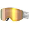 Image de Masque Marker Squadron Magnet+ blanc avec lentille miroir Gold Mirror CS jaune