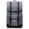 Image de Herschel Sac à dos de loisirs gris noir pour femme et homme - Little America Backpack 30 L Raven Crosshatch 319990