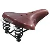 Image de Selle de vélo touring pour homme B67 - Brooks - Marron foncé - Rail Chromo - Revêtement en cuir