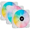 Image de Corsair SP120 RGB ELITE - Triple Pack + Ligthing Node CORE - Blanc