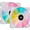Image de CORSAIR Ventilateur SP Series - White SP140 RGB ELITE - Diametre 140mm - LED RGB - Fan with AirGuide - Dual Pack (CO-9050139-WW)