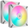 Image de CORSAIR - AF140 RGB ELITE - Ventilateurs AF ELITE Series - 140mm - AirGuide - Pack de deux - Blanc - (CO-9050160-WW)