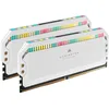 Image de CORSAIR Dominator Platinum RGB - DDR5 - kit - 32 Go: 2 x 16 Go - DIMM 288 broches - 6200 MHz / PC5-49600 - CL36 - 1.3 V - blanc en occasion ou reconditionné