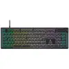 Image de Clavier gaming filaire a membrane - corsair - k55 core rgb - rétroéclairage rgb 10 zones - gris - silencieux et réactif