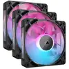 Image de Pack De 3 Ventilateurs Pc Corsair Icue Link Rx120 Rgb 120 Mm Noir Pour Boîtier