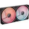 Image de Corsair iCUE LINK LX140-R RGB Dual Pack - Noir + iCUE LINK System Hub