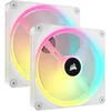 Image de Corsair Icue Link Qx140 Rgb Boitier Pc Ventilateur 14 Cm Blanc 2 Pièce(s)