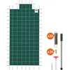 Image de Couverture de Sécurité pour Piscine-VEVOR-49x98 m-Marches dextrémité Centrales 12x24 m-Résister au Soleil-Vent