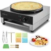 Image de Crêpière Électrique 40 cm-VEVOR-1700 W-en Acier Inoxydable-avec Contrôle de la Température Restaurant