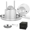 Image de Vevor presse à glaçons ronds moule à glaçon alu bac à glaçon sphère 61 mm argent