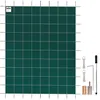 Image de Bâche Piscine - VEVOR - 55 x 116 m-Polypropylène-la Piscine 49 x 11 m-Vert-Boulon de Terre Laiton-Acier Inoxydable 304