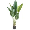 Image de Arbre Artificiel - VEVOR - Arbre Artificiel Palmier Oiseau du Paradis Plante Artificielle 700x1524 mm