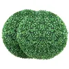Image de Buis Topiaire Artificiel - VEVOR - Buis Topiaire Artificiel 2 Plantes Déco 406 mm 10 Feuilles Remplaçables